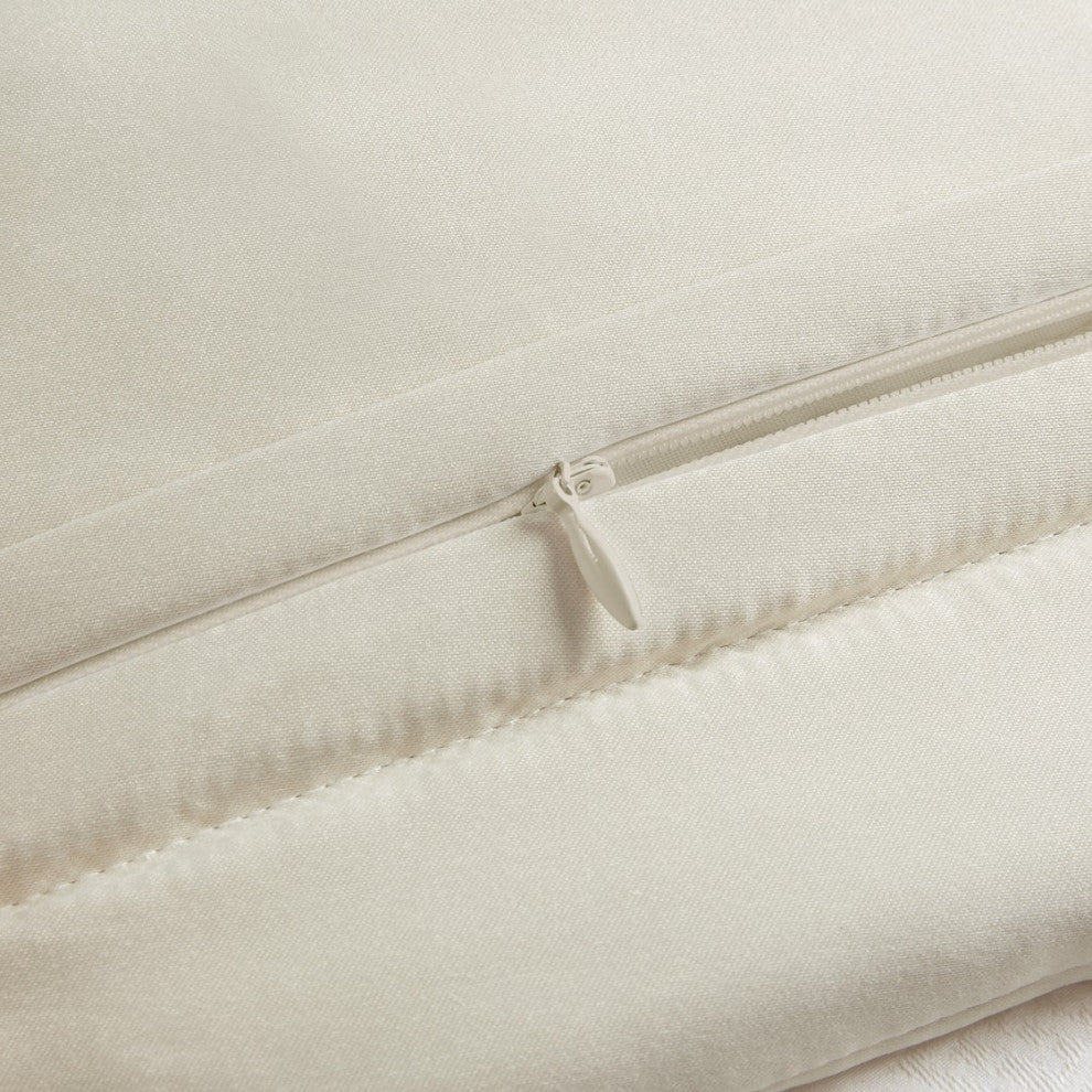 Croscill Versailles Matte Satin 3-Piece Quilt Set, Champagne, King