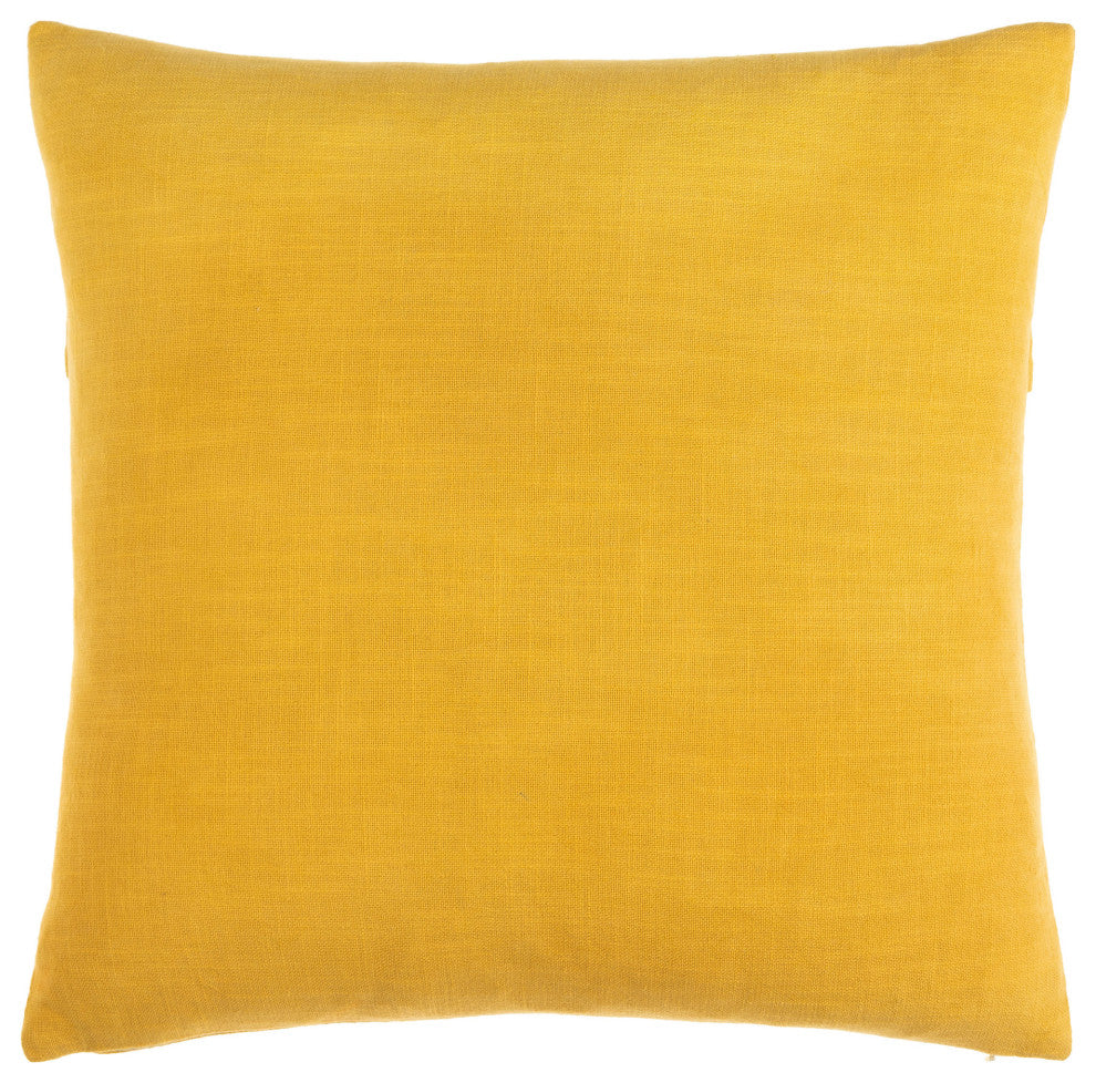 Surya Penelope Mustard Pillow Cover 18"H X 18"W