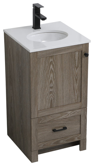 Elegant Lighting VF2818 Soma 18" - Natural Oak