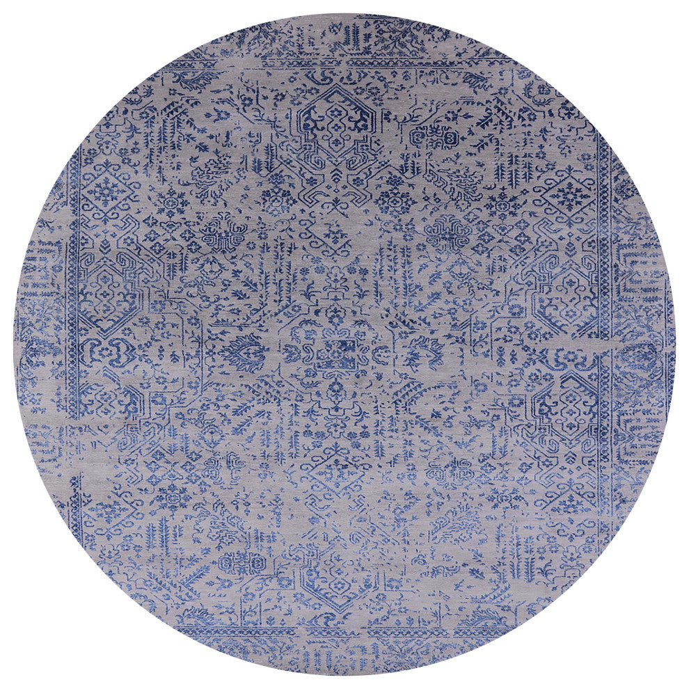Ahgly Company Indoor Round Mid-Century Modern Area Rugs, 4' Round