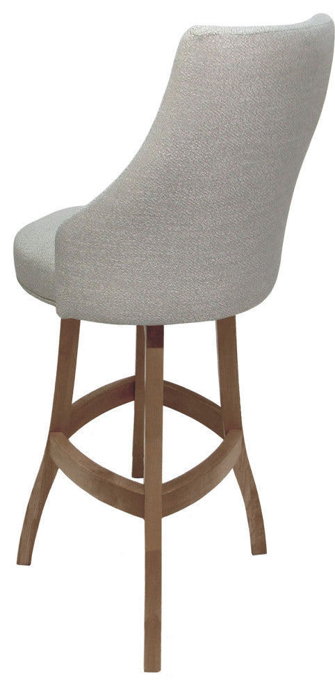Swivel Wood Counter, Bar, Extra Tall Stool - Bellissima Plus, Williams Stone - Cashew, 34"