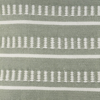 Dash Geometric Indoor Outdoor Throw Pillow, Green/White