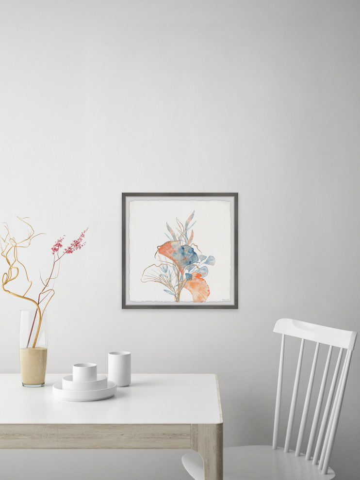 "Seaweed Bouquet" Framed Painting Print, 32x32