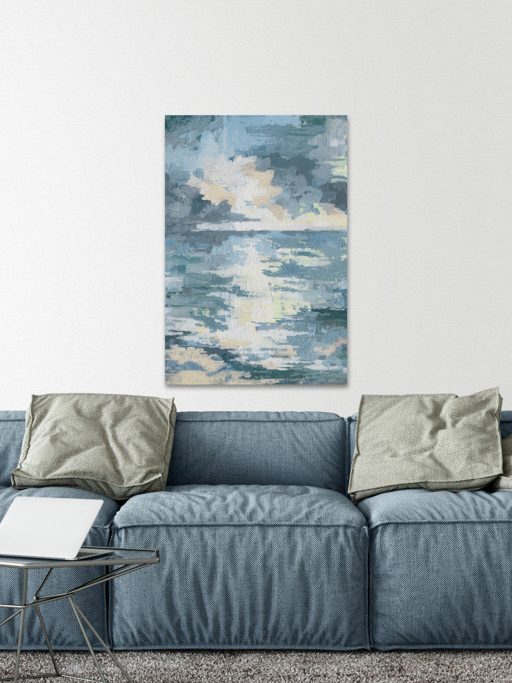 "Tainted Sunset" Painting Print on Wrapped Canvas, 40"x60"