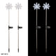 33"H Outdoor Solar 3D Snowflake Garden Lawn Stakes with LED Lights (Set of 2)