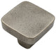 Milano Knob, White Bronze, Square Knob
