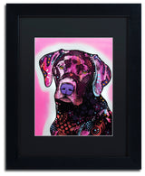 Dean Russo 'Black Lab' Framed Art, Black Frame, 11"x14", Black Matte