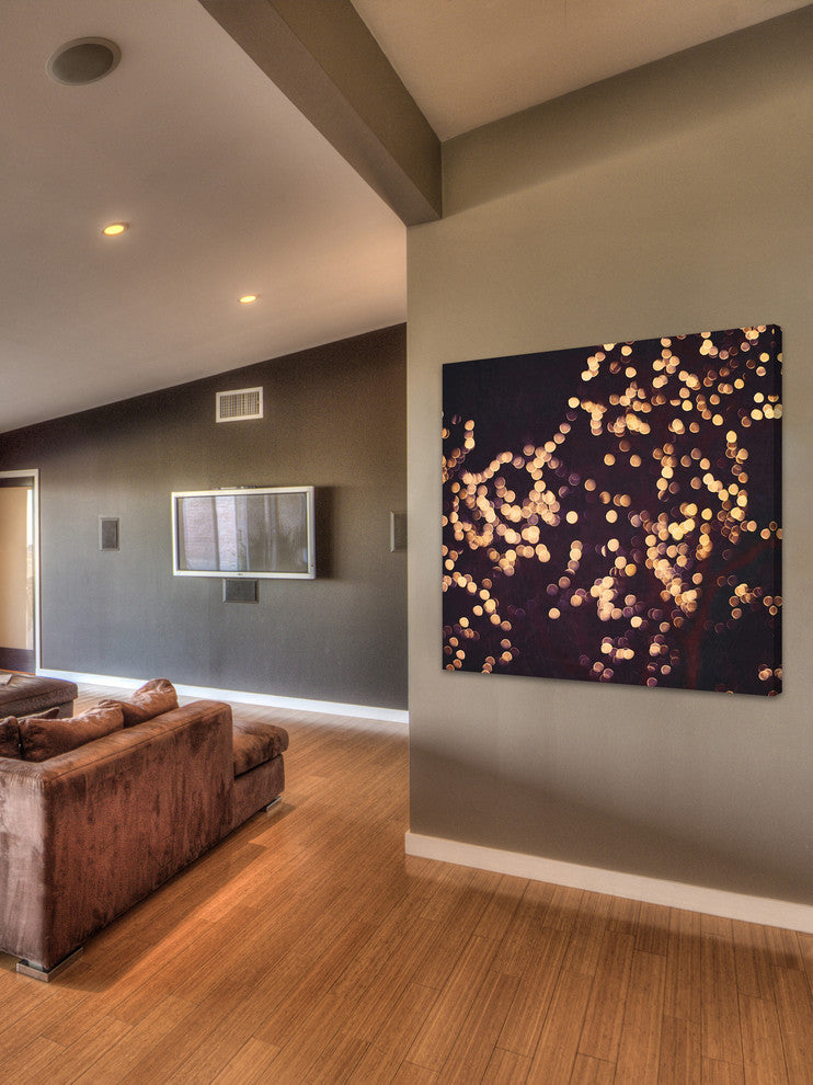 Marmont Hill, "Abstract Lights" Painting Print on Wrapped Canvas, 40x40