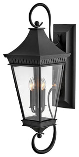Hinkley Chapel Hill Extra Large Wall Mount Lantern, Museum Black