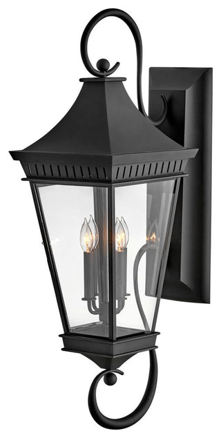 Hinkley Chapel Hill Extra Large Wall Mount Lantern, Museum Black