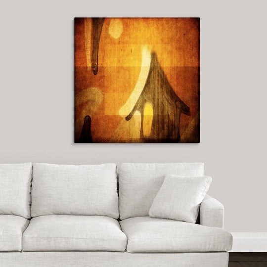 "Houses I" Wrapped Canvas Art Print, 35"x35"x1.5"