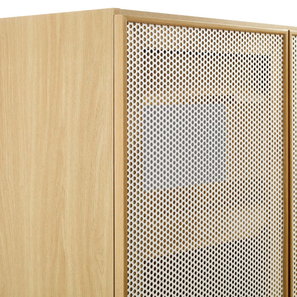 Calla 36" Perforated Metal Bathroom Vanity Cabinet (Sink Basin Not Included) - O