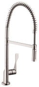 Hansgrohe Axor Citterio 2-Spray Semi-Pro Kitchen Faucet, Steel Optik