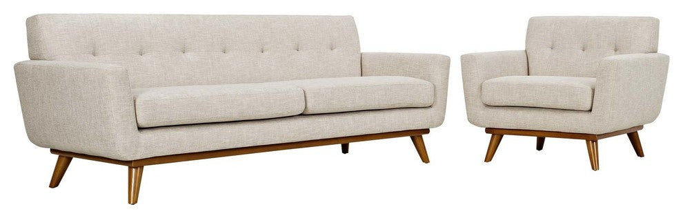 Engage Armchair and Sofa Set of 2 by Modway