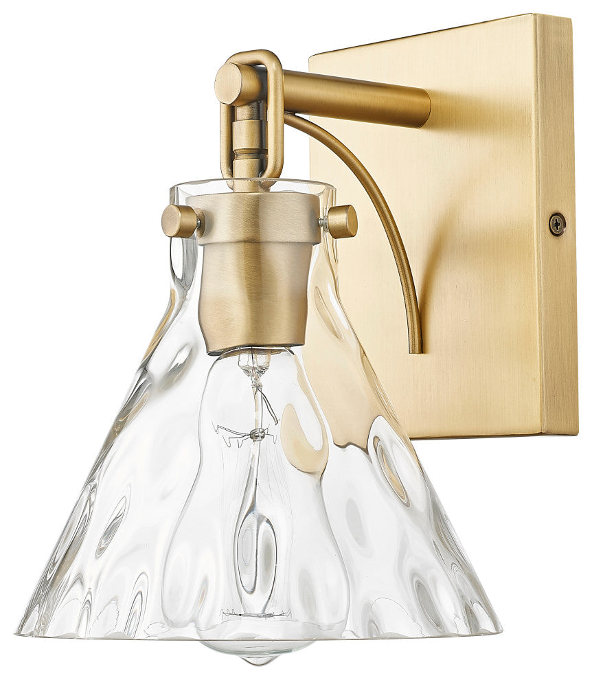 1 Light 7.125 in. Vintage Brass Sconce
