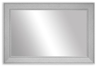Porter Silver Framed Mirror, 28"x48"