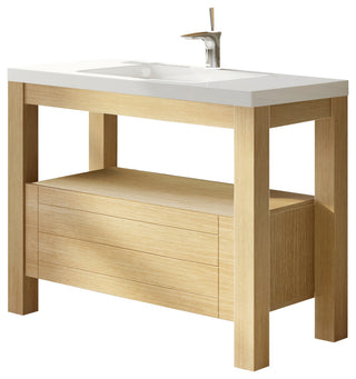 Unit 36" One 1DR Natural With Resin Top