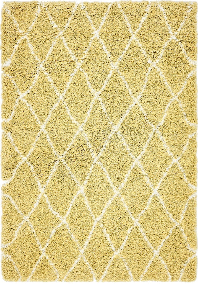 Shag Moroccan Shag 4'x6' Rectangle Saffron Area Rug