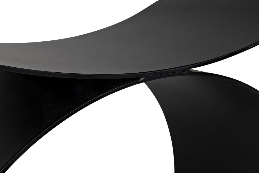 Papillon Stool, Black Metal
