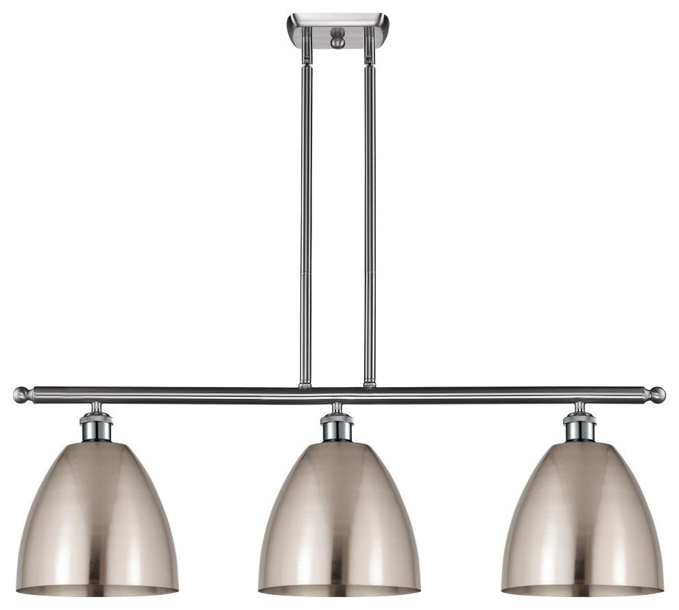 Ballston Dome Island Light, Brushed Satin Nickel, Brushed Satin Nickel