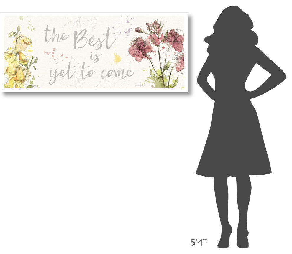 "Floral Splash VI" Digital Paper Print by Katie Pertiet, 52"x22"