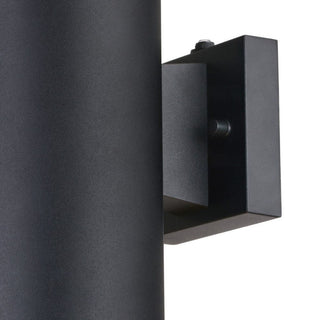 Chiasso 2 Light 14.25-in.H Dusk to Dawn Outdoor Wall Light Textured Black