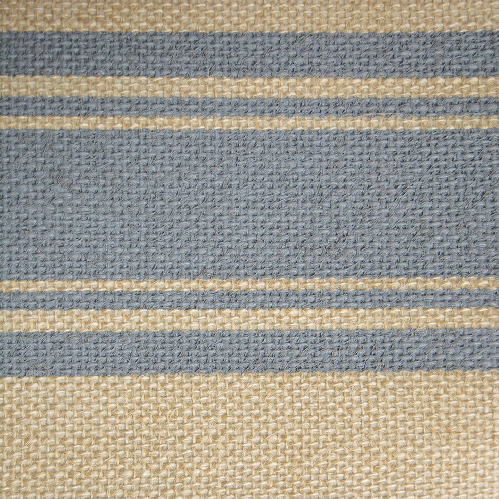 DII Burlap Bin Border Gray Rectangle Large 18x12x15"