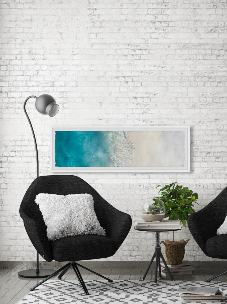 "Make Your Own Waves" Framed Painting Print, 45x15