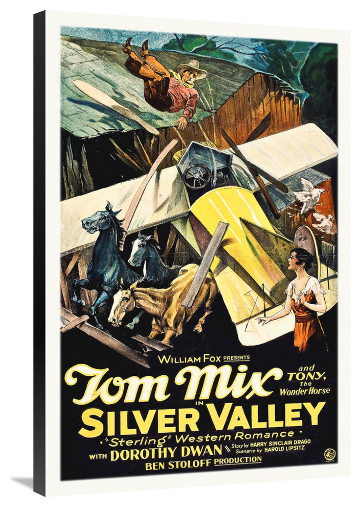 "Tom Mix, Silver Fox,  1927" Canvas by Hollywood Photo Archive, 24x36"
