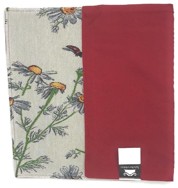 Seasonal Floral Woven Fabric Tapestry Kitchen Table Mats Cloth Placemats, Daisies