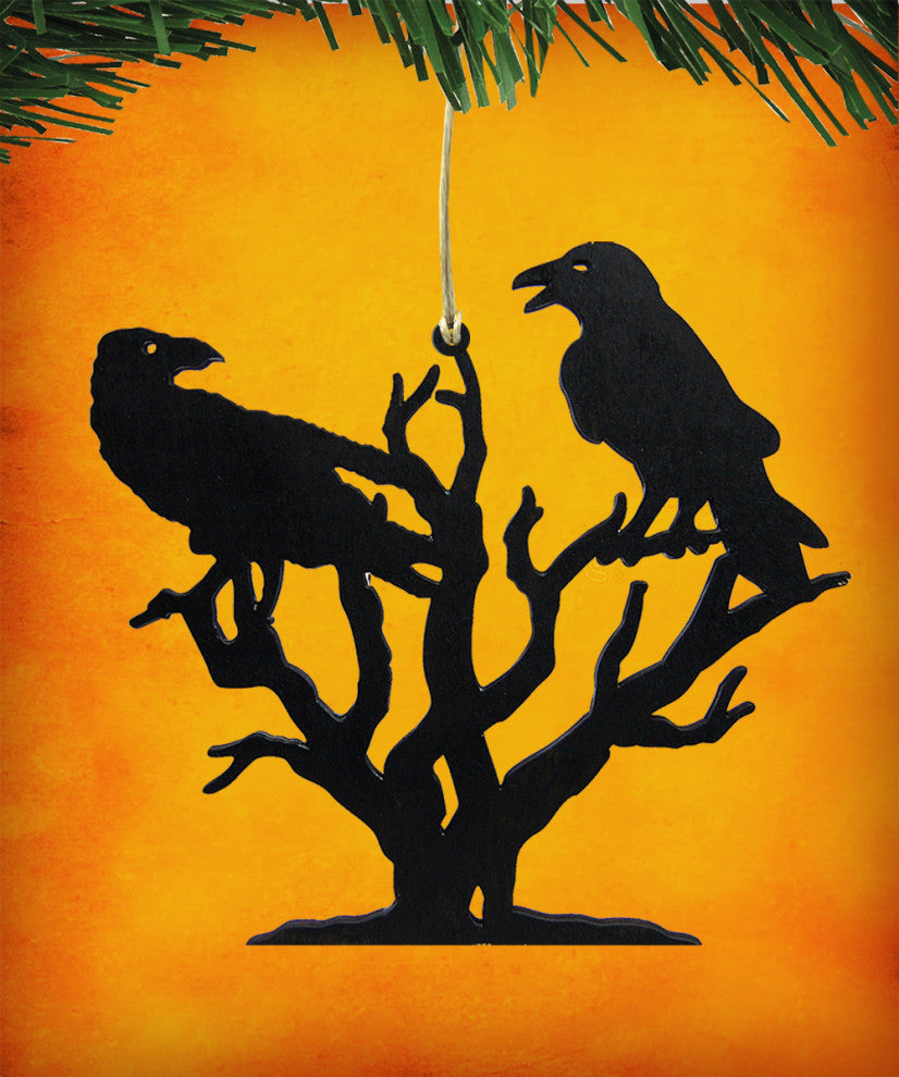 Black Crows Ornament, Set of 3, Ornament