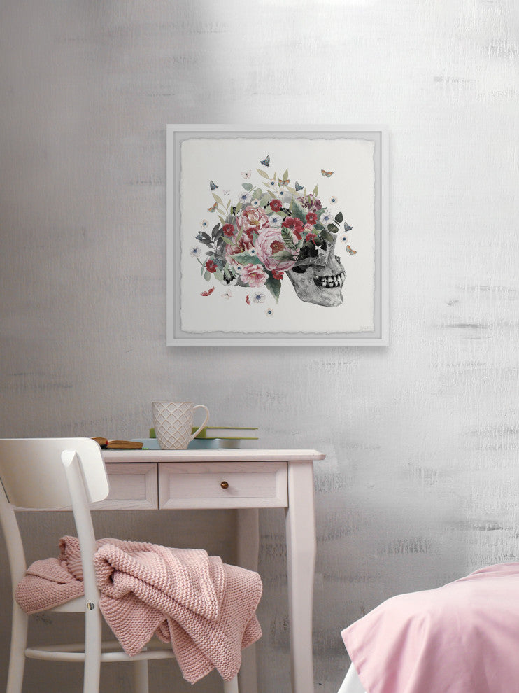 "Mystery Skull" Framed Painting Print