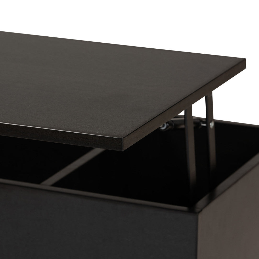 Rita Two-Tone Coffee Table With Lift-Top Storage