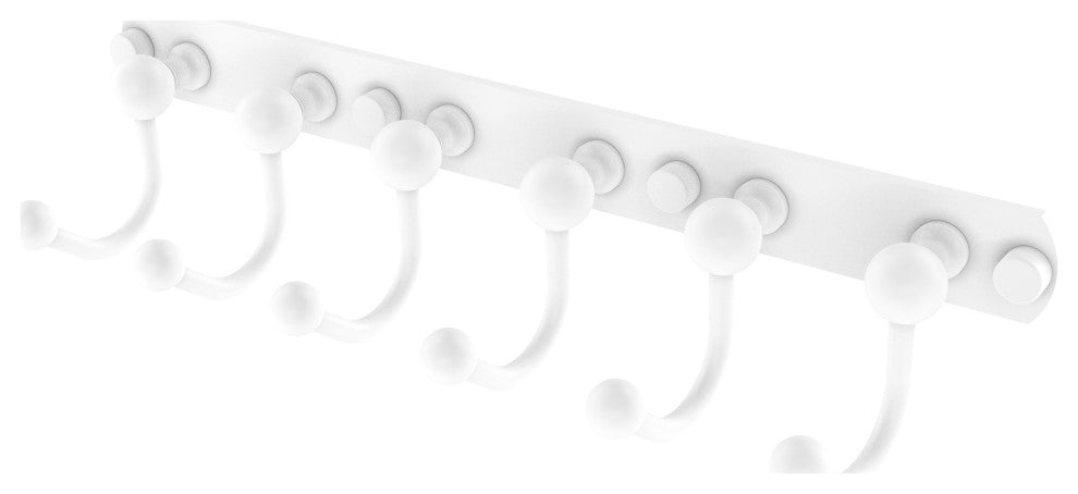 Prestige Skyline 6 Position Tie and Belt Rack, Matte White
