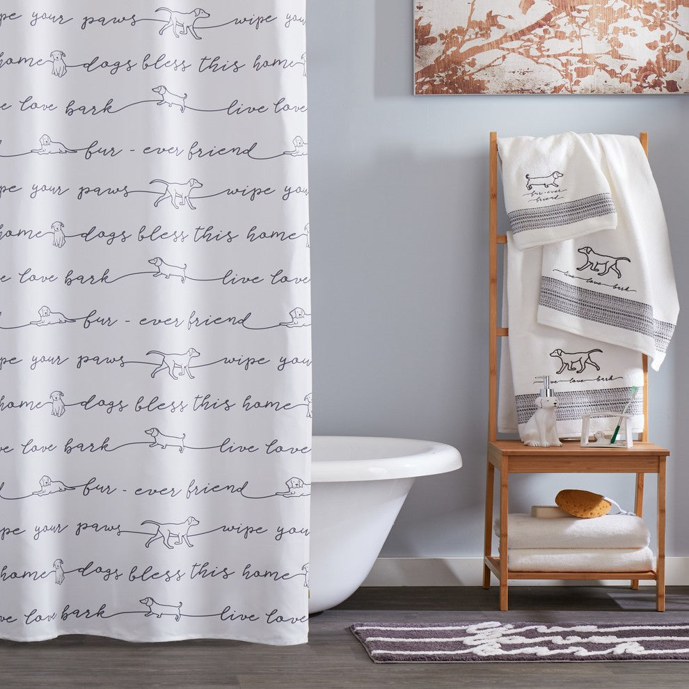 SKL Home Fur Ever Friends Shower Curtain
