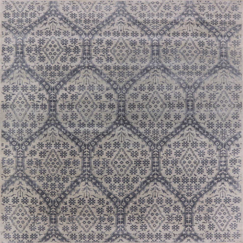 Ahgly Company Indoor Square Mid-Century Modern Area Rugs, 5' Square
