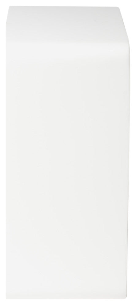 Alfi Brand White Matte Solid Surface Resin Bathroom / Shower Stool