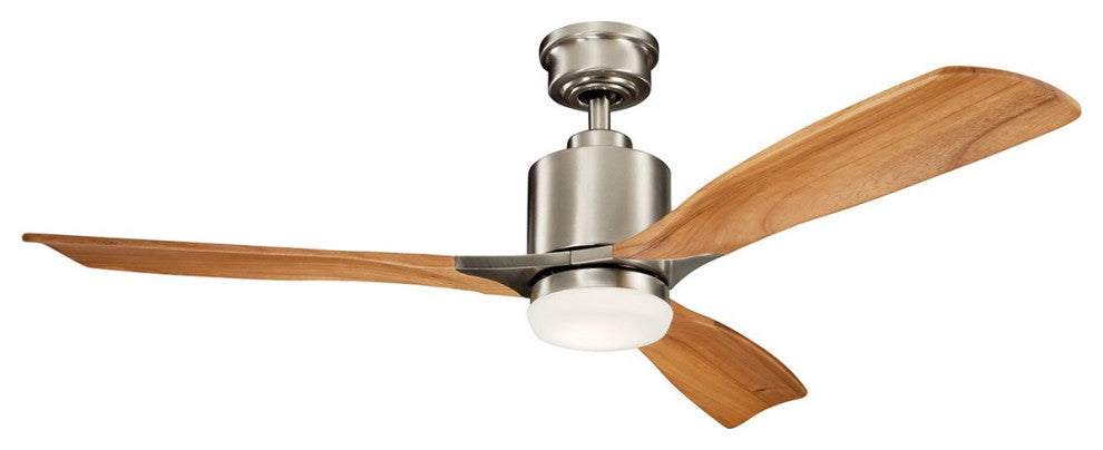 Kichler Ridley II 52 inch LED Ceiling Fan, Brushed Stainless Steel