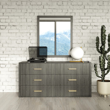 Modrest Manchester- Contemporary Dark Gray Dresser
