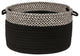 Colonial Mills Basket Houndstooth Dipped Basket Black  Round