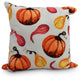 18" Gourds Galore Cream Fall Print Decorative Throw Pillow