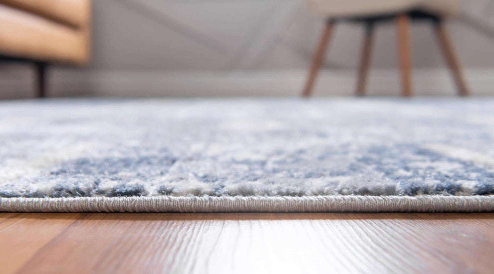 Rug Unique Loom Portland Blue Rectangular 6' 0 x 9' 0