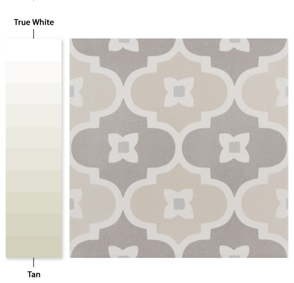 Caprice Pastel Bowtie Porcelain Floor and Wall Tile