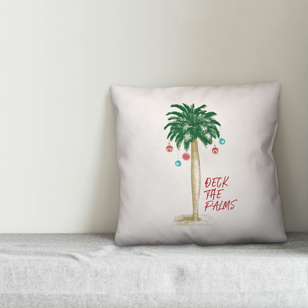 Deck the Palms 18x18 Spun Poly Pillow