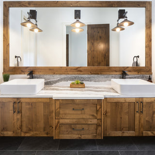 Rectangular White Porcelain Vessel Sink