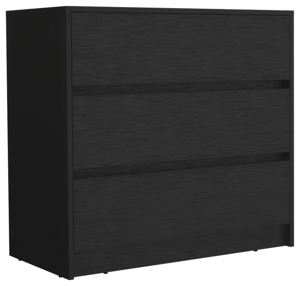 Palmer 3 Drawers Dresser, Black