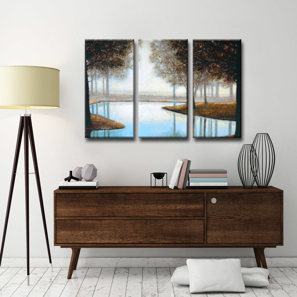 Ready2HangArt 'Woodland Retreat' by Norman Wyatt Jr. 3-PC Canvas Art Set