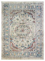 Oxford Dover Traditional Area Rug, Ivory, 5'3"x7'1"