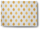 Ikat Dot Stripes Soft Chenille Area Rug, Yellow, 5'x7'