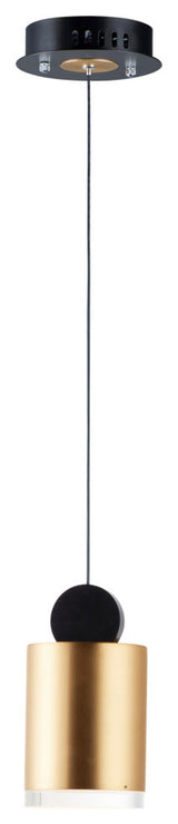 ET2 E20862-75 Nob 4"W LED Mini Pendant - Black / Gold
